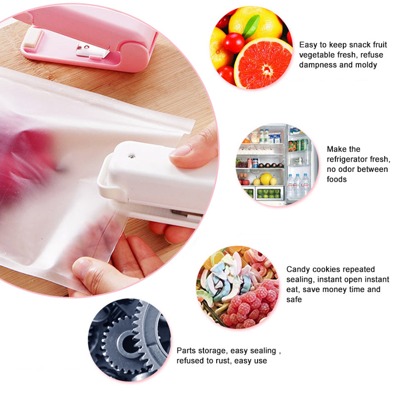 Portable Mini Heat Bag Sealer | Food Storage & Snack Packaging Machine