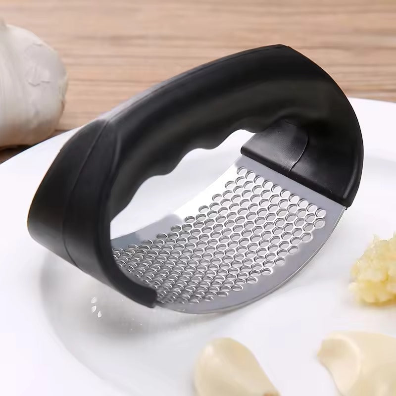 Stainless Steel Garlic Press Rocker | Easy Garlic Crusher & Mince