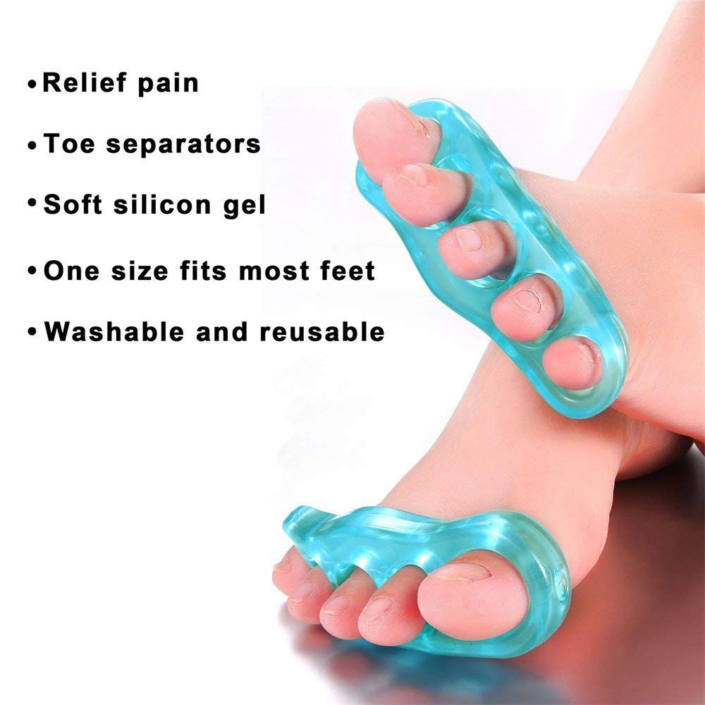 Reusable Gel Toe Separators | Silicone Toe Straighteners for Toe Alignment