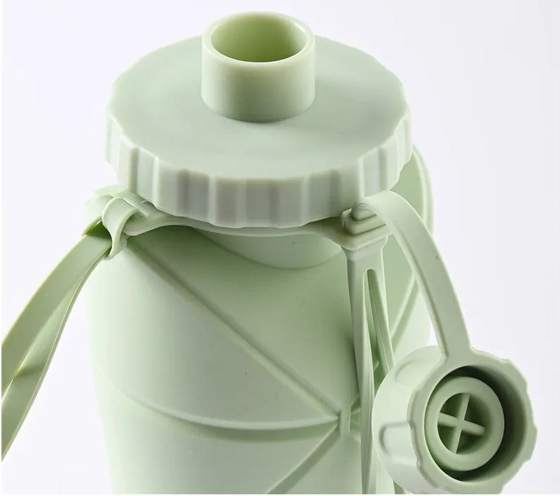 600ml Foldable Silicone Water Bottle | Collapsible Reusable Travel Bottle