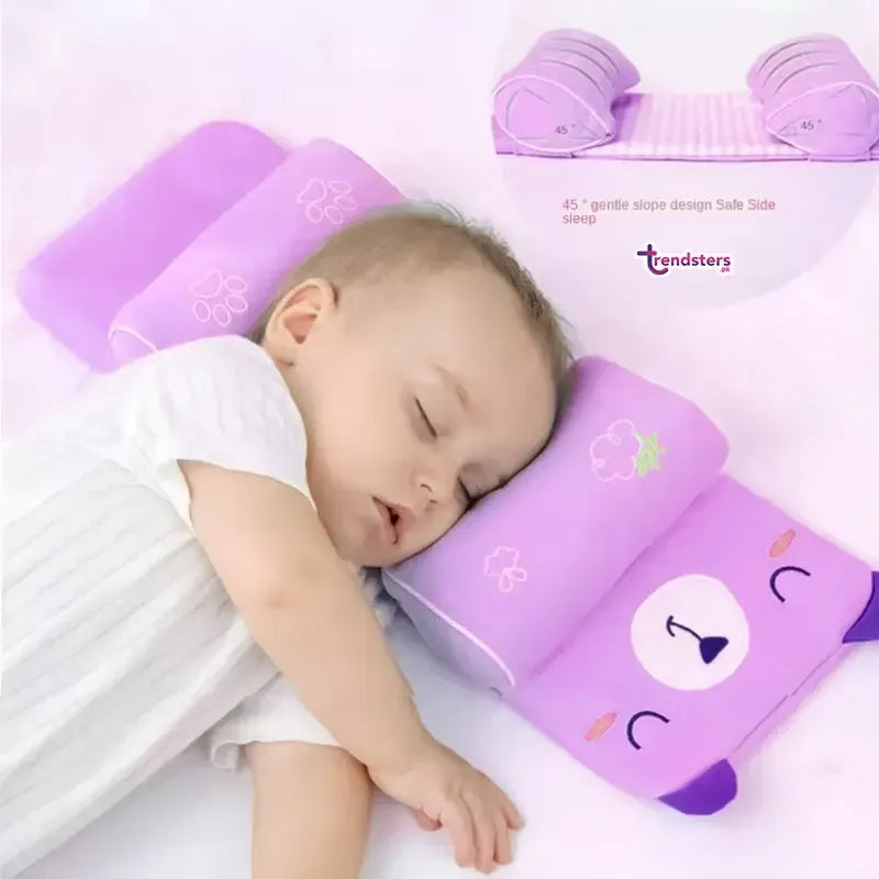 Adjustable Baby Sleep Support Pillow | Anti-Roll Cushion & Infant Neck Support Positioner
