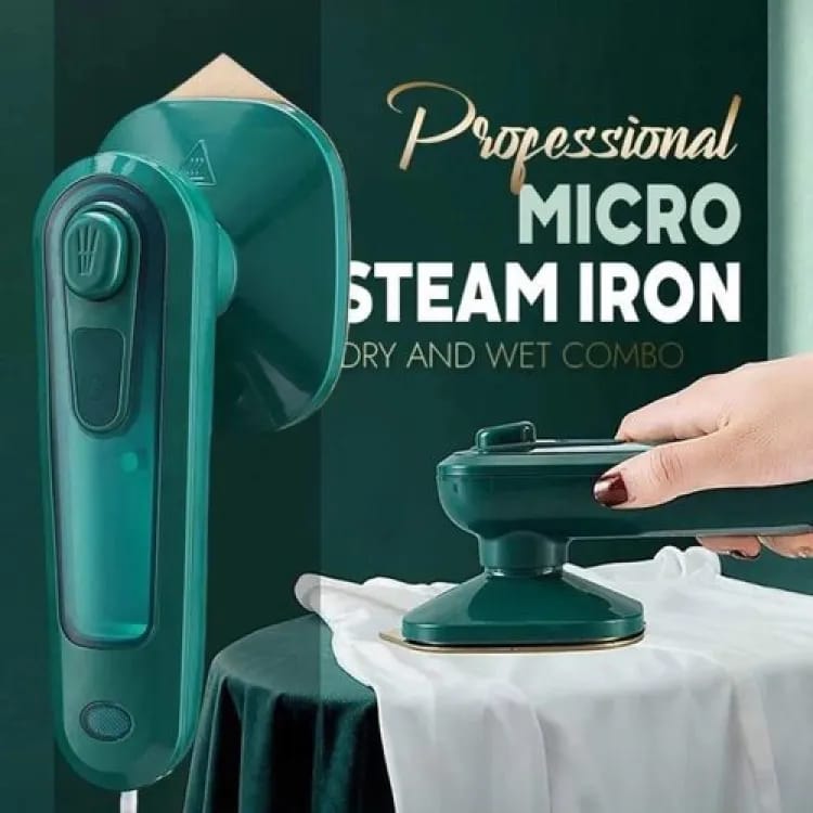 Portable Mini Steam Iron with Spray – Travel Clothes Iron for Home & Travel