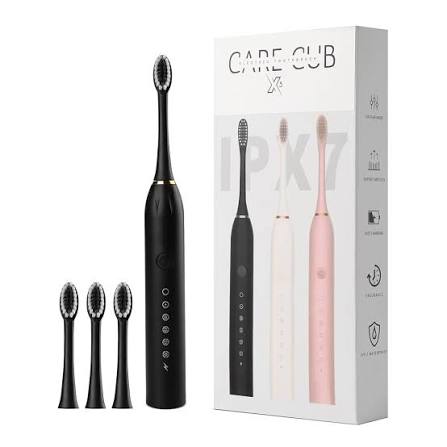 X-3 Sonic Rechargeable Electric Toothbrush with 2 Extra Brush Heads