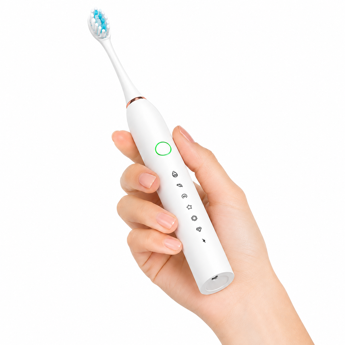 X-3 Sonic Rechargeable Electric Toothbrush with 2 Extra Brush Heads