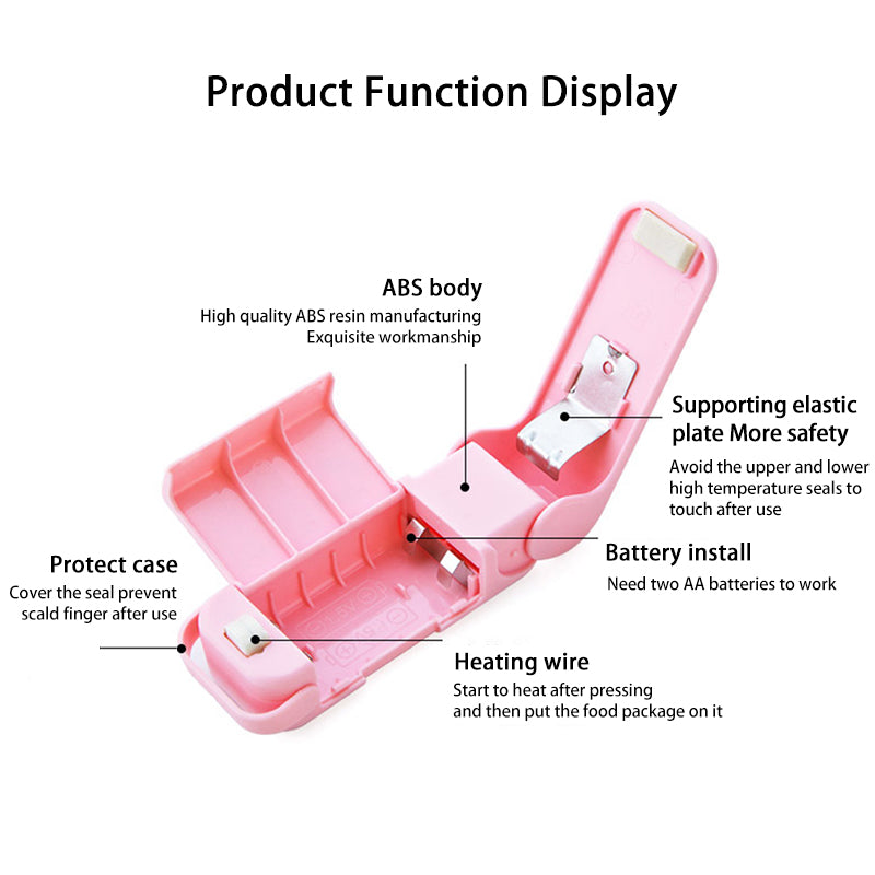 Portable Mini Heat Bag Sealer | Food Storage & Snack Packaging Machine