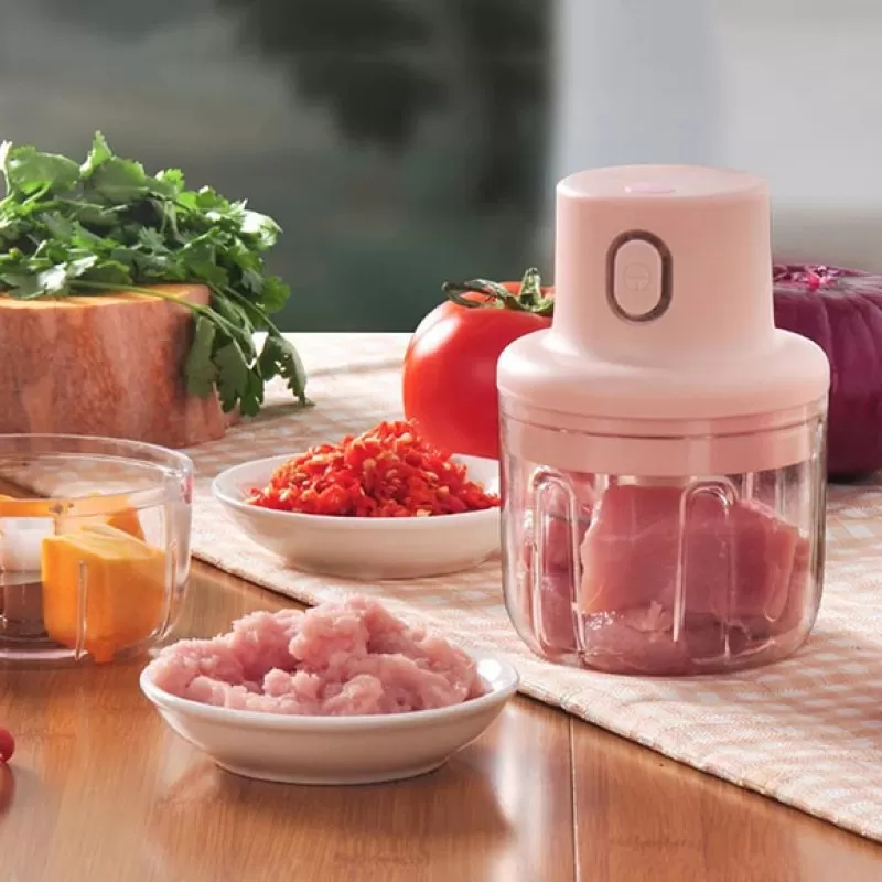 USB Rechargeable Mini Food Chopper | Electric Garlic & Vegetable Grinder