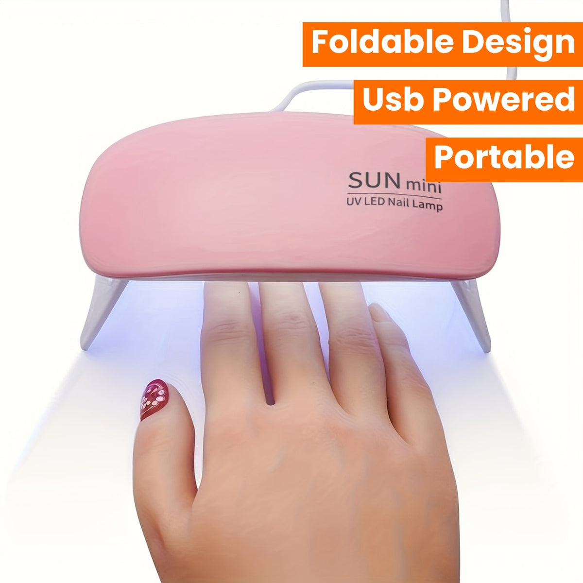 6W Mini UV LED Nail Lamp with Timer – Portable Nail Dryer for Home & Professional Use