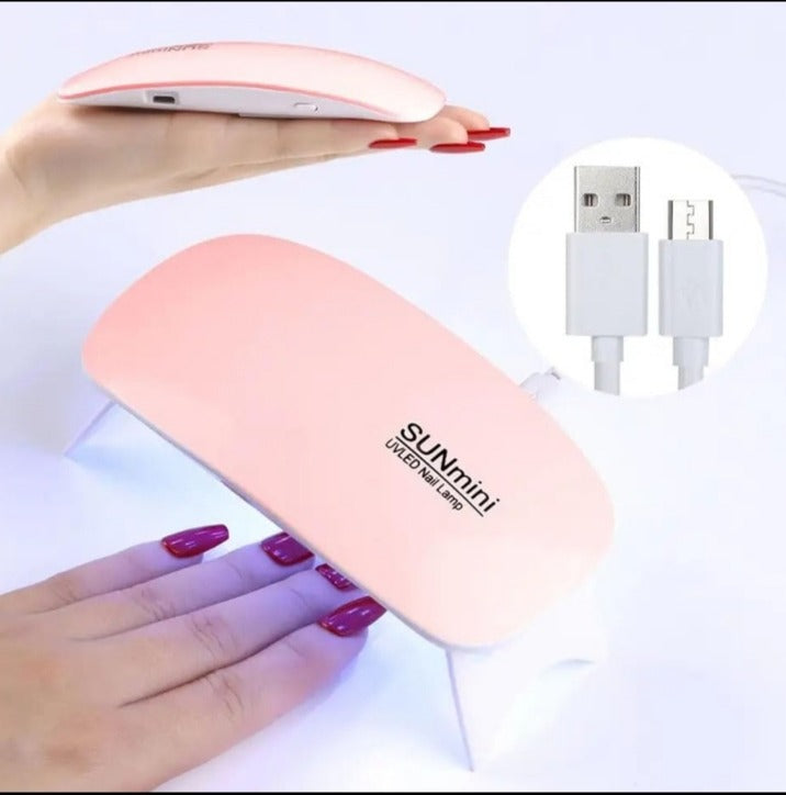 6W Mini UV LED Nail Lamp with Timer – Portable Nail Dryer for Home & Professional Use