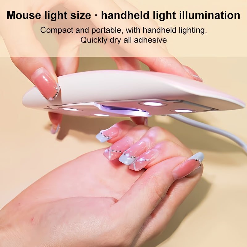6W Mini UV LED Nail Lamp with Timer – Portable Nail Dryer for Home & Professional Use