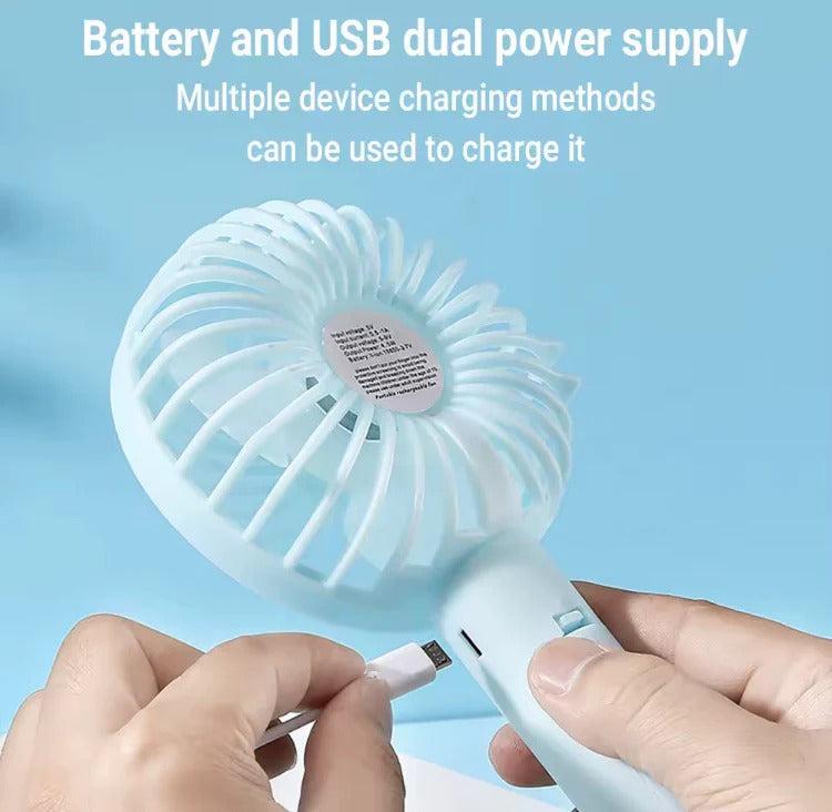 Portable USB Rechargeable Bladeless Mini Fan | 3-Speed Handheld Air Cooler