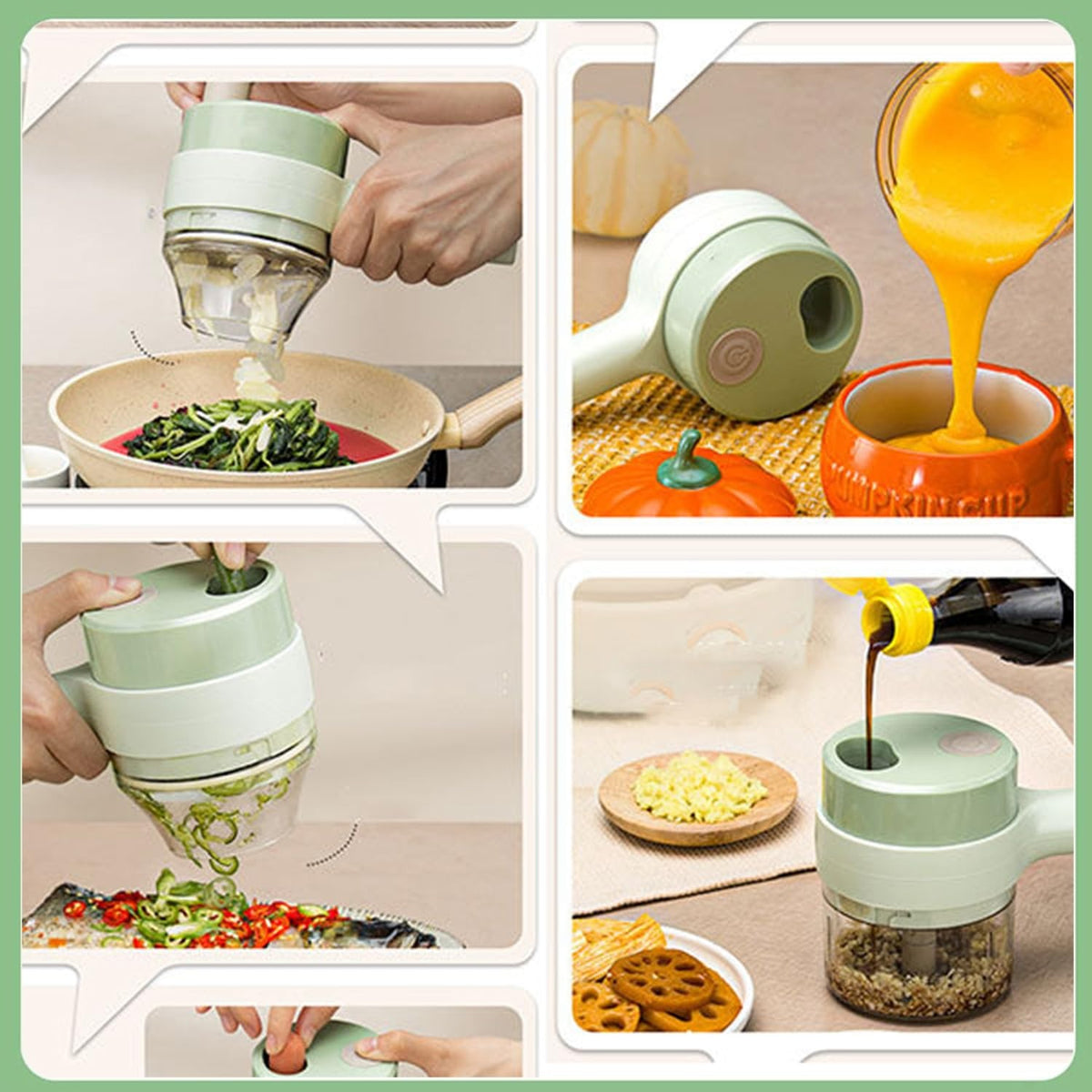 Electric Handheld Vegetable Cutter | Multifunctional Food Chopper & Kitchen Slicer