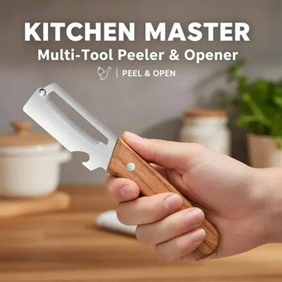 3-in-1 Multi-Functional Kitchen Peeler | Vegetable Peeler, Knife & Bottle Opener