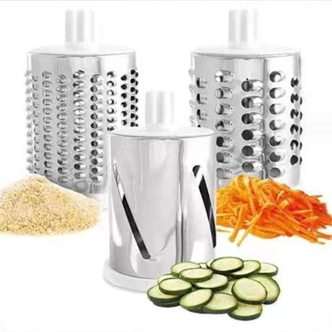 Multifunctional Hand Crank Vegetable Cutter | 3-Blade Kitchen Grater & Slicer