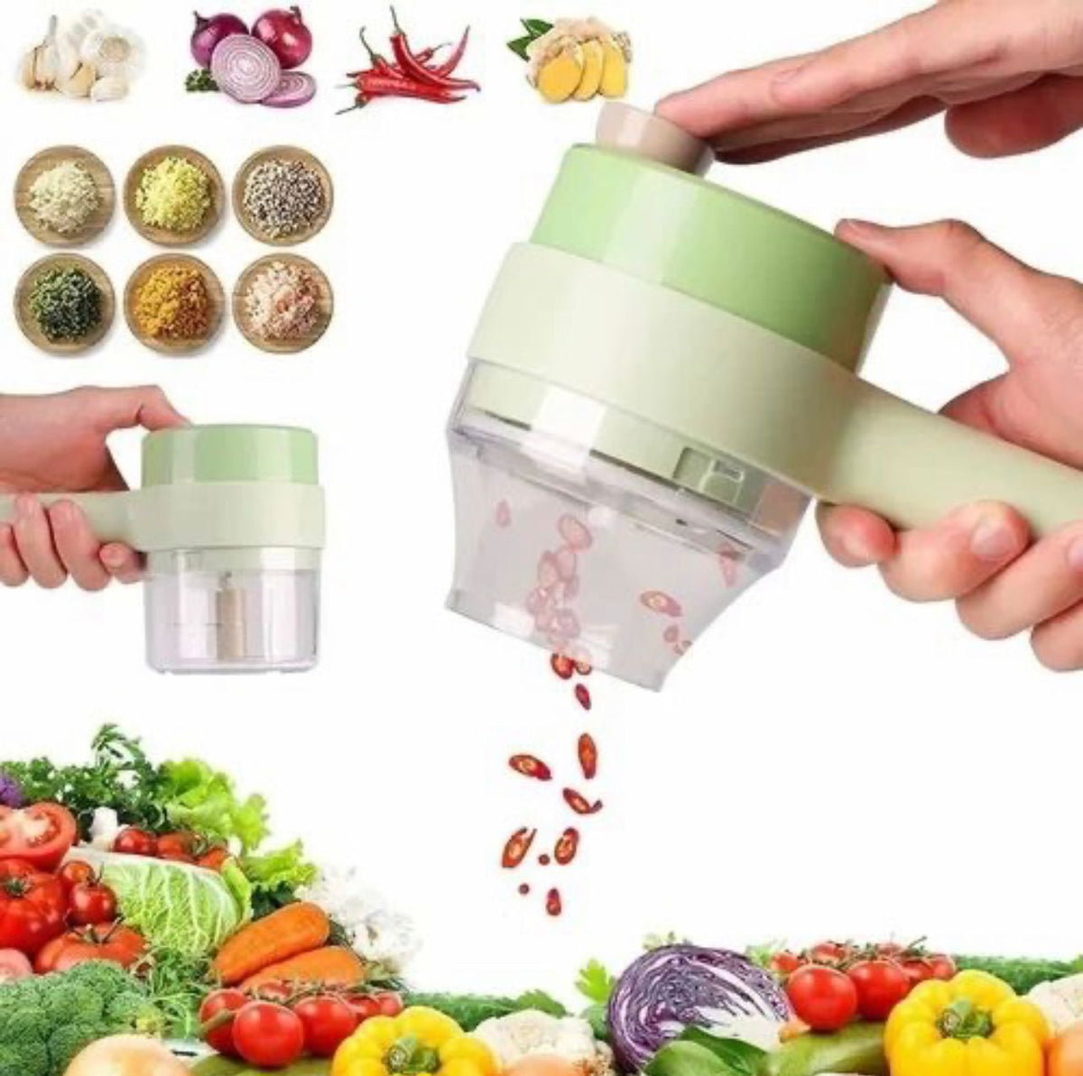 Electric Handheld Vegetable Cutter | Multifunctional Food Chopper & Kitchen Slicer
